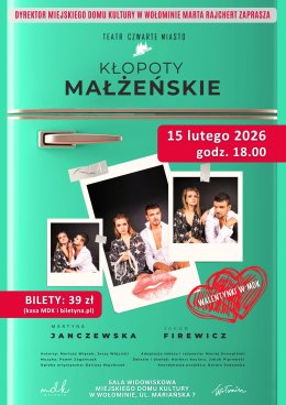 Kłopoty małżeńskie | Teatr Czwarte Miasto