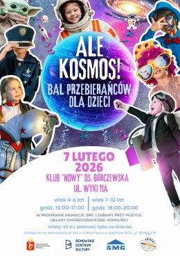 „ALE KOSMOS” Bal przebierańców dla dzieci - grupa 7-10 lat