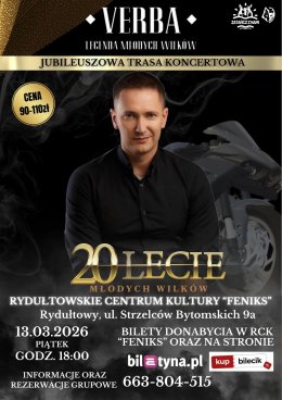 20-lecie VERBA - Jubileuszowa Trasa Koncertowa
