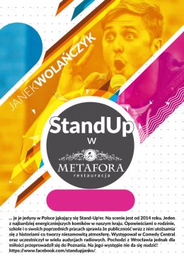 StandUp w Metafora - Janek Wolańczyk