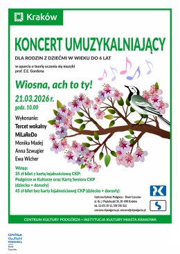 Koncert Gordonowski dla najmłodszych "Wiosna, ach to ty!", Dwór Czeczów