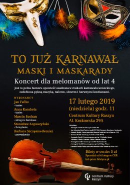 To już karnawał - maski i maskarady