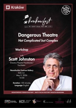 Teatr niebezpieczny – nie skomplikowany, lecz złożony - warsztaty ze Scottem Johnstonem Dangerous / Theatre – Not Complicated but Complex – Workshop with Scott Johnston