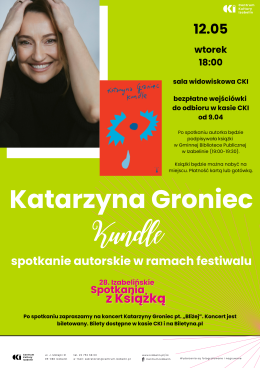 "Kundle" spotkanie z Katarzyną Groniec