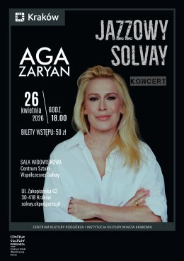 Jazzowy Solvay: Aga Zaryan