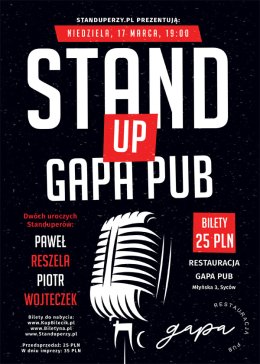Stand-up Gapa Pub Syców: Paweł Reszela i Piotr Wojteczek