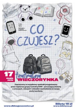Wieczorynka Teatralna - premiera spektaklu „Co czujesz?” | Teatr Kiwi