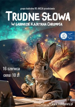 Spektakl "Trudne słowa. W gabinecie Kajetana Chrumpsa"