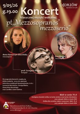Koncert pt: “Mezzosopranos’ mezzoserio”