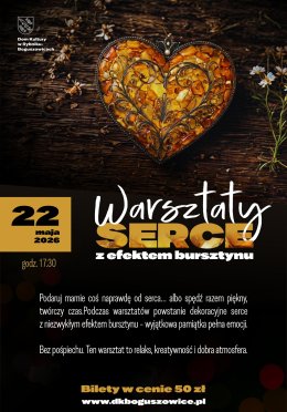Serce z efektem bursztynu - warsztaty z okazji Dnia Matki
