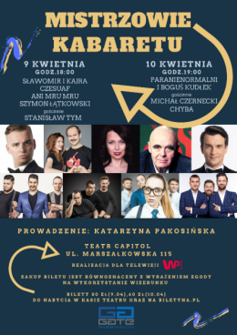 Mistrzowie Kabaretu - Kabaret Paranienormalni, Bogusław Kudłek, Michał Czernecki, Kabaret Chyba