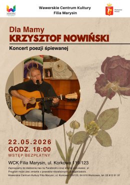 Krzysztof Nowiński. Koncert poezji śpiewanej