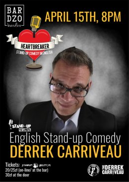 Derrek Carriveau: English stand-up comedy | with support