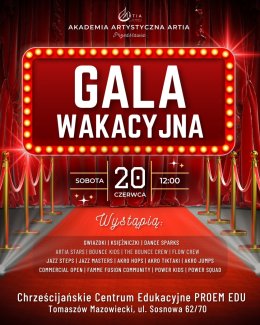 Artia Akademia Artystyczna - Gala Wakacyjna 2026 - Tomaszów Mazowiecki  i Sulejów