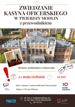 Zwiedzanie Kasyna Oficerskiego z przewodnikiem