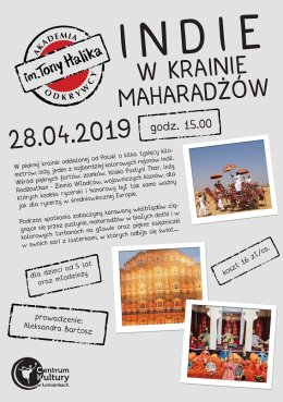 Akademia Odkrywcy im. Tony Halika - Indie "W krainie Maharadżów"