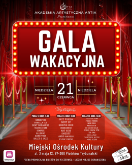 Artia Akademia Artystyczna - Gala Wakacyjna 2026 - Piotrków Trybunalski