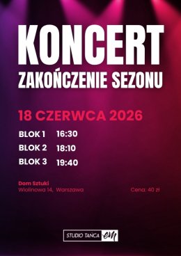 Koncert - Zakończenie sezonu Studio Tańca eM