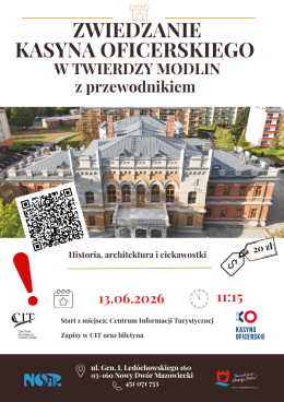 Zwiedzanie Kasyna Oficerskiego z przewodnikiem