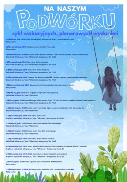 Na naszym podwórku 2026: cykl imprez plenerowych w Terminalu