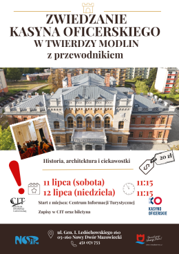Zwiedzanie Kasyna Oficerskiego z przewodnikiem
