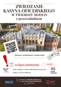 Zwiedzanie Kasyna Oficerskiego z przewodnikiem