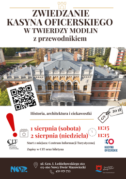 Zwiedzanie Kasyna Oficerskiego z przewodnikiem