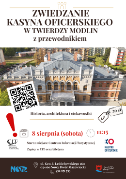 Zwiedzanie Kasyna Oficerskiego z przewodnikiem