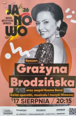 Grażyna Brodzińska - koncert "Świat operetki, musicalu i muzyki filmowej