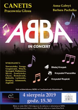 Canetis Pracownia Głosu ABBA IN CONCERT