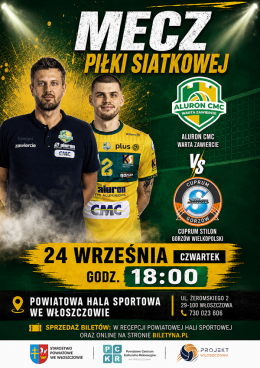 Mecz Towarzyski Piłki Siatkowej: Aluron CMC Warta Zawiercie vs Cuprum Stilon Gorzów Wielkopolski