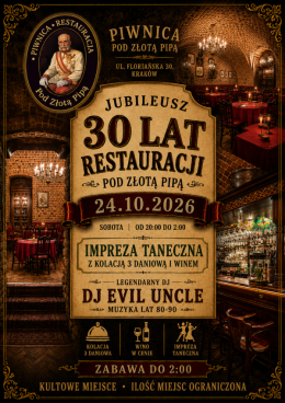 30 Lat Smaku i Dźwięku - Urodzinowa Noc w Stylu Retro