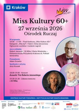 MISS KULTURY 60 + POTAŃCÓWKA  Z DJ WIKĄ  (II edycja - 2026)