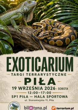 Piła - Targi Terrarystyczne Exoticarium + Wystawa Pająków