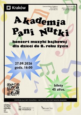 "Akademia Pani Nutki" - koncert dla dzieci i rodziców