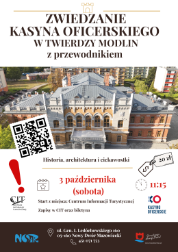 Zwiedzanie Kasyna Oficerskiego z przewodnikiem