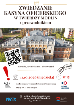 Zwiedzanie Kasyna Oficerskiego z przewodnikiem