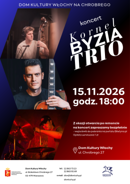 Kornel Byzia Trio- koncert jazzowy