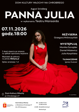 Spektakl teatralny "Panna Julia"