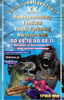XX Międzynarodowy Festiwal Sztuki Cyrkowej Warszawa 2019