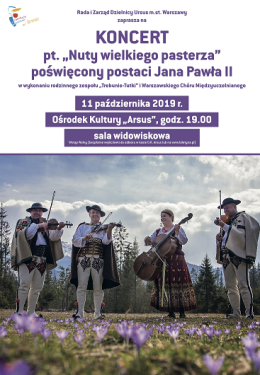 Koncert "Nuty wielkiego Pasterza" - zespół "Trebunie - Tutki"