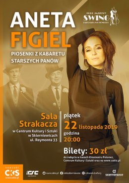 Klub jazzowy SWING: Aneta Figiel „Piosenki z Kabaretu Starszych Panów”
