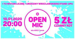 Urodziny Wrocławskiego Stand-upu: Open Mic