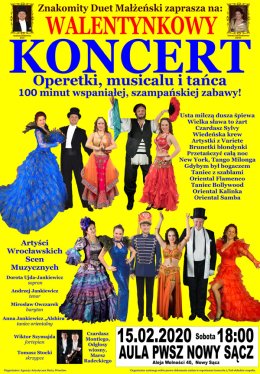 Walentynkowy Koncert Operetki, Musicalu i Tańca