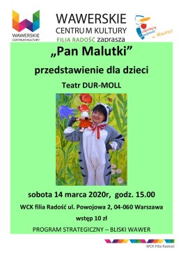 Pan Malutki - teatrzyk dla dzieci