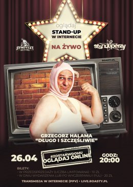 Stand-up na żywo w Internecie: Grzegorz Halama