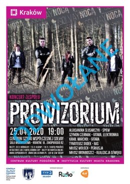 SOLVAY NOCĄ Koncert zespołu "Prowizorium" ODWOŁANY