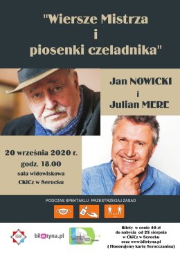 Jan Nowicki i Julian Mere - Wiersze mistrza i piosenki czeladnika