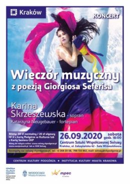 Wieczór muzyczny z poezją Giorgiosa Seferisa