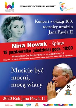 Koncert dla uczczenia 100. rocznicy urodzin Jana Pawła II